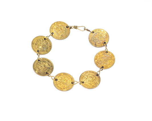 Vintage Peruvian Coin Bracelet